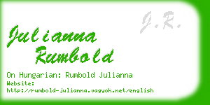 julianna rumbold business card